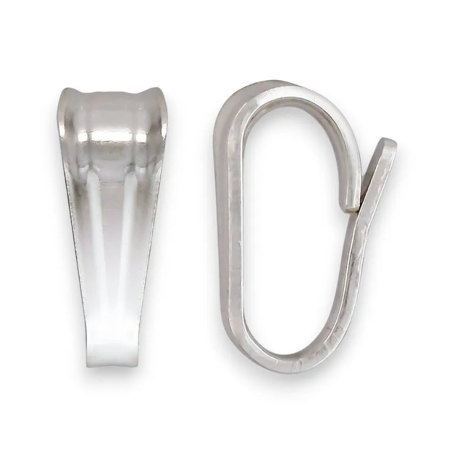 🆕🔗 Tapered Bail (Small) in Sterling Silver