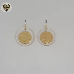 (1-2366-1) Gold Laminate - Prayer Medal Pendants - BGF