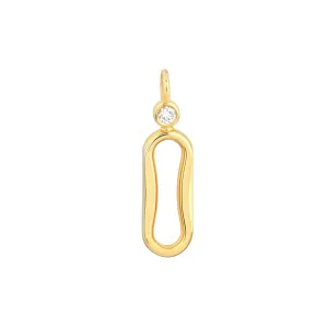 1/20tcw Diamond Oval Link Pendant.