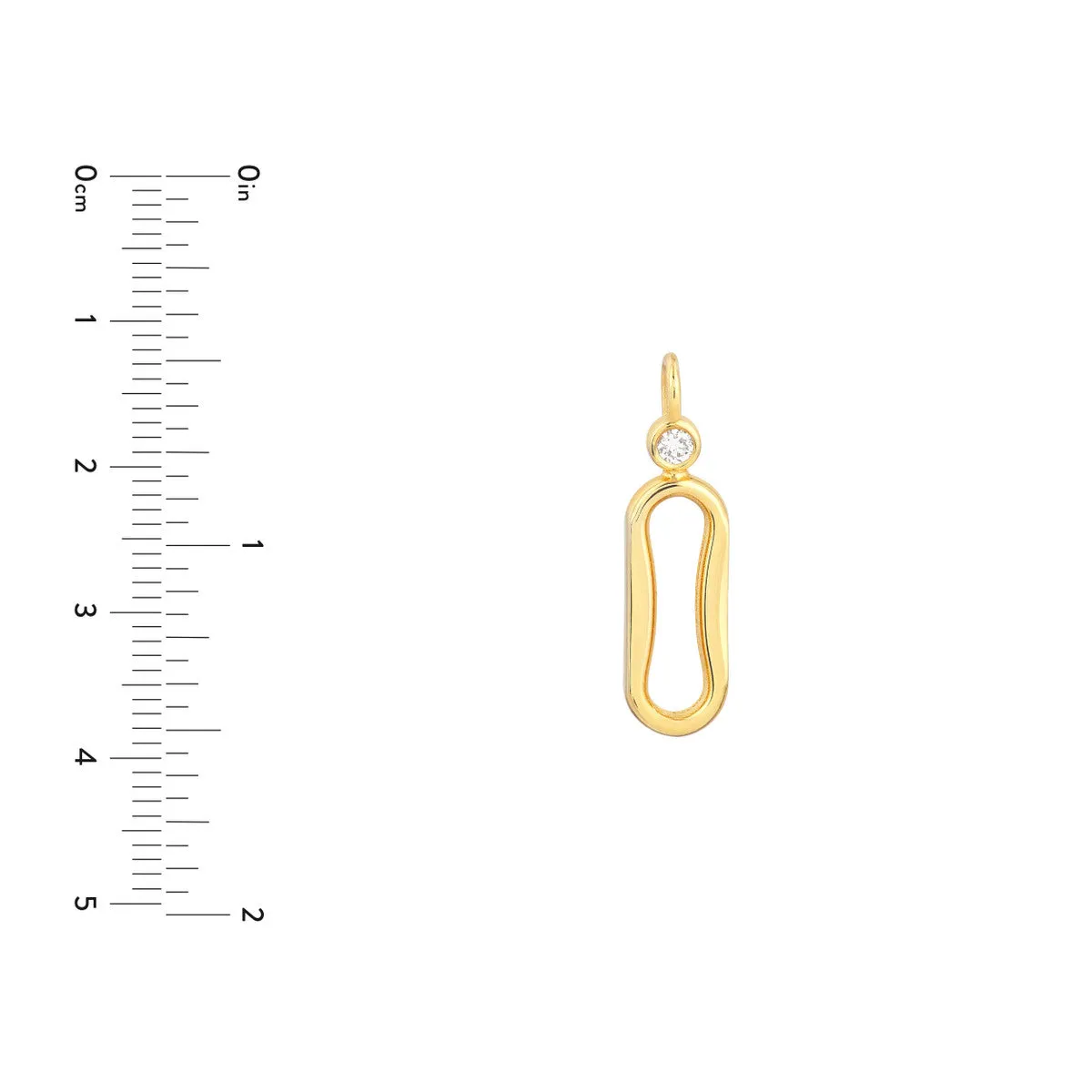1/20tcw Diamond Oval Link Pendant.