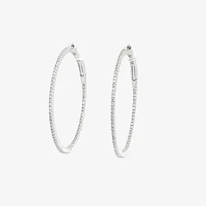 1.25 Ultra Whisper Thin 0.30CT Hoop Earrings