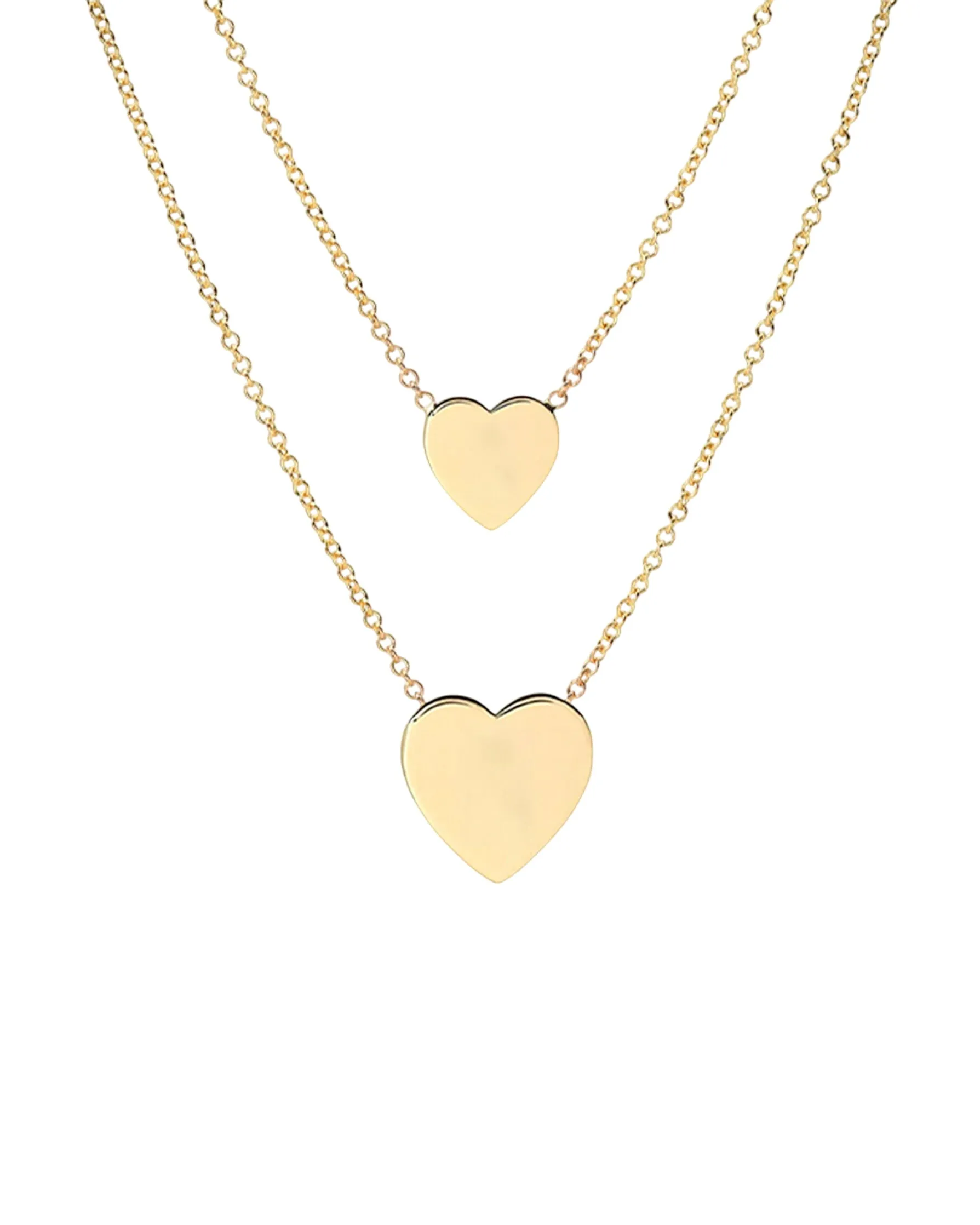 14k Gold Heart Necklaces - Mommy   Me
