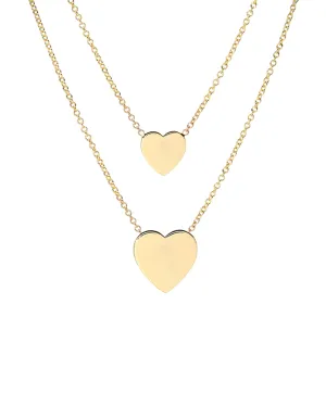 14k Gold Heart Necklaces - Mommy   Me