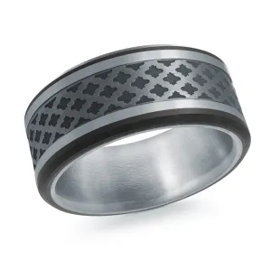 14K White Gold Ring from the Tantalum Collection by Malo - MRDTN-036-10W