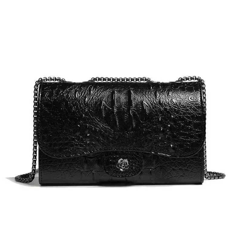 2024 Crocodile Leather Women’s Shoulder Crossbody Bags - Fashion Small Handbag Clutch