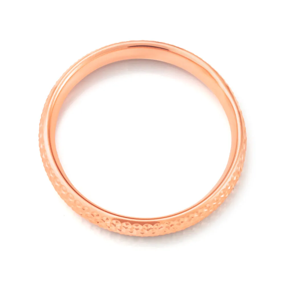 9ct Rose Gold Dicut Ring