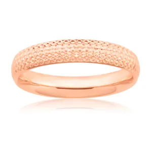 9ct Rose Gold Dicut Ring