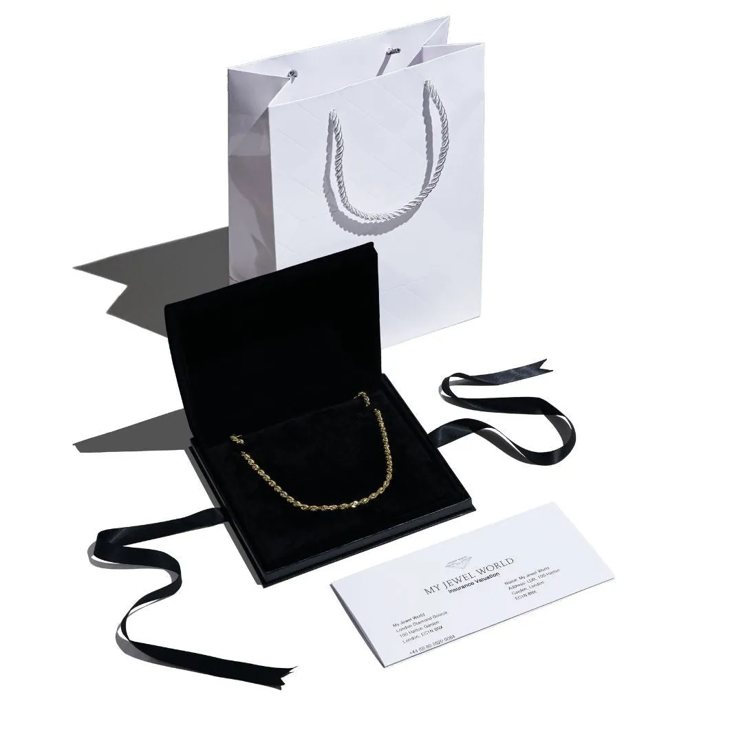 9ct Yellow Gold Solid 10.0mm 30 Inch CZ Belcher Necklace 115.0g