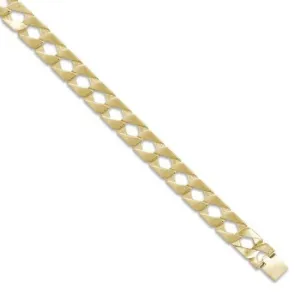 9ct Yellow Gold Solid 14mm 24 Inch Plain Curb Necklace 81.0g