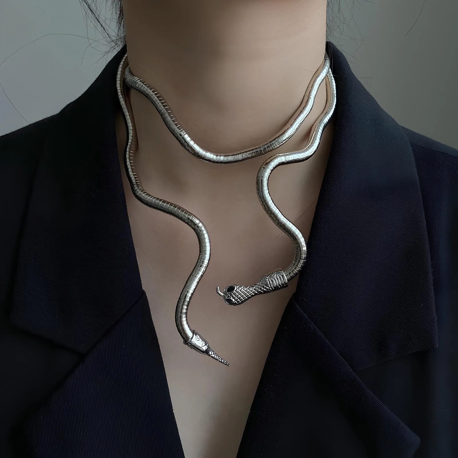 Adjustable Multilayer Snake Chain Necklace