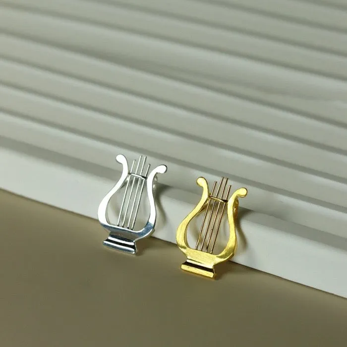 Aegean Sea - Minimalist Greek Harp Necklace