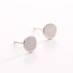 Amanda Moran Designs Handmade Simple Sterling Silver Dot Stud Earrings
