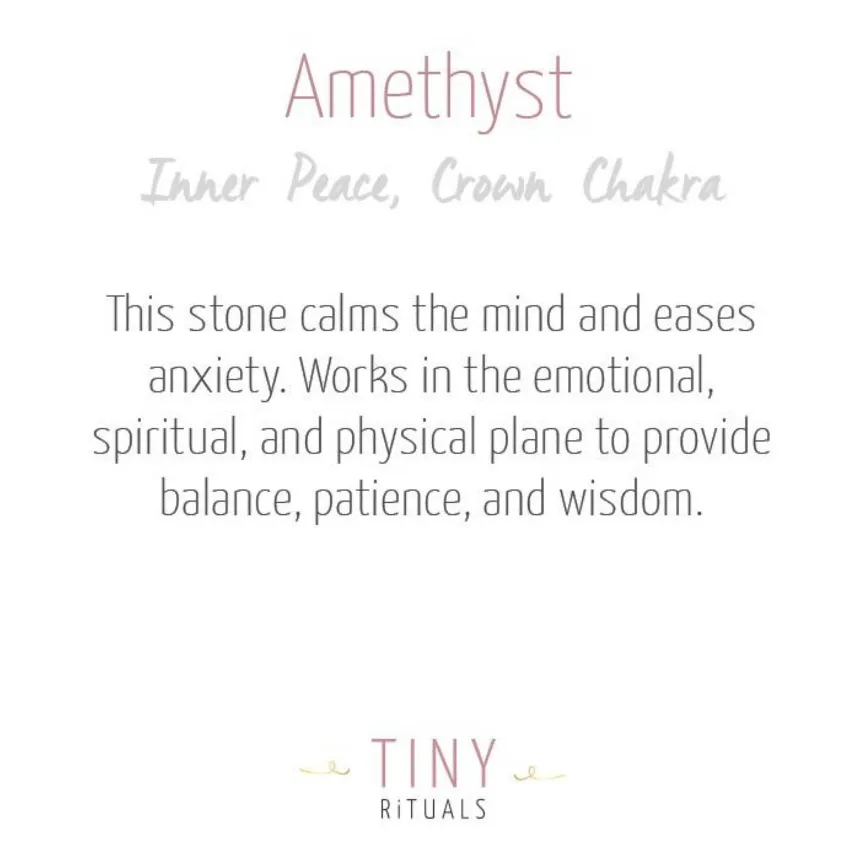 Amethyst Energy Anklet by Tiny Rituals