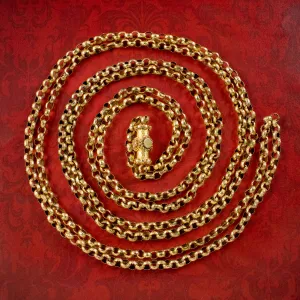 Antique Georgian Guard Chain 18ct Gold