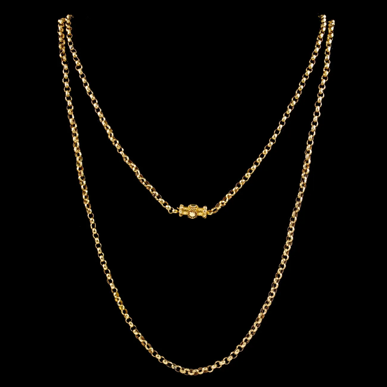 Antique Georgian Guard Chain 18ct Gold