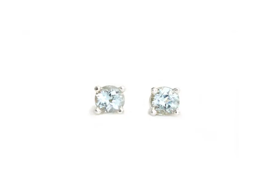 Aquamarine Studs