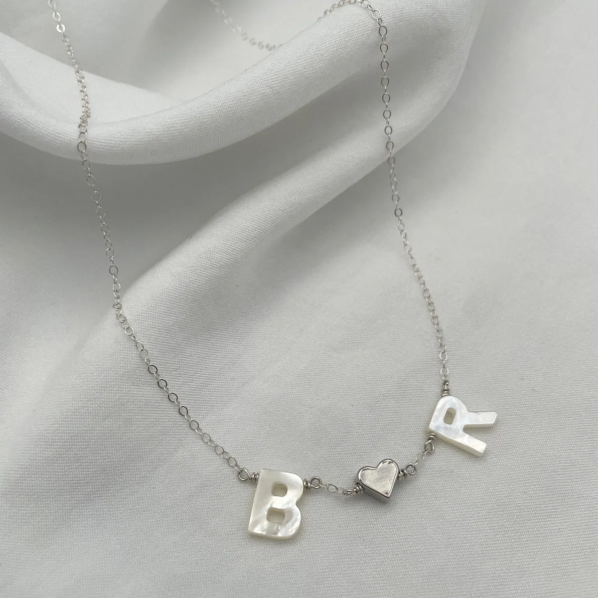 Between My Heart Initial Necklace