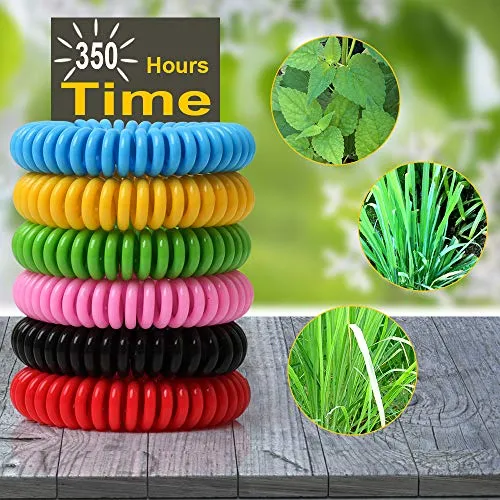 BuggyBands Mosquito Bracelets, 18 Pack Individually Wrapped Mosquito Bands for Adult Kids, DEET Free, Natural and Waterproof Wristband