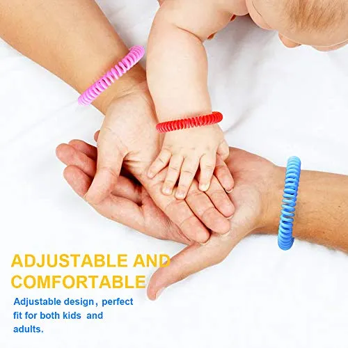 BuggyBands Mosquito Bracelets, 18 Pack Individually Wrapped Mosquito Bands for Adult Kids, DEET Free, Natural and Waterproof Wristband