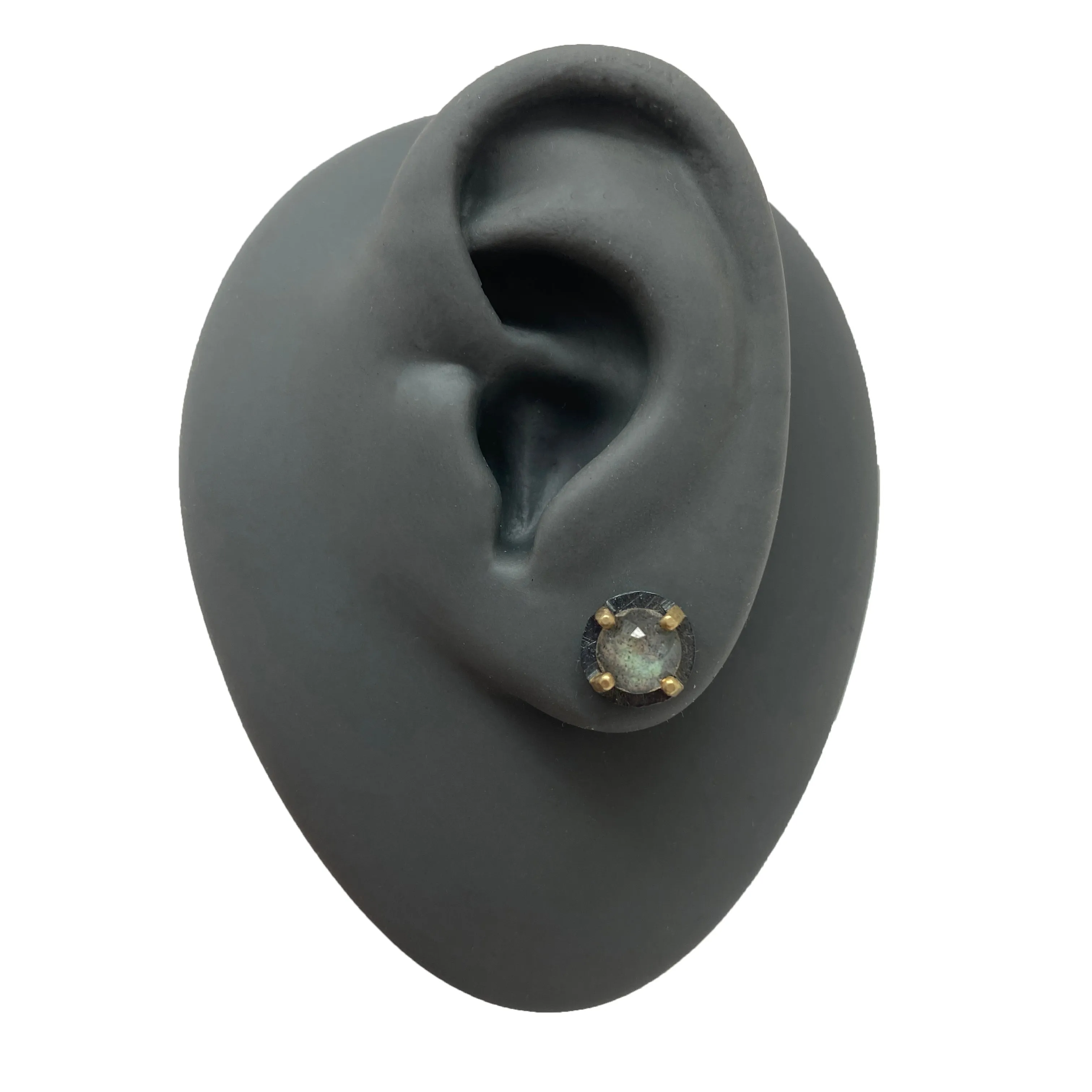 Carved Studs - Labradorite