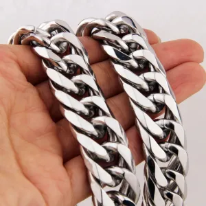 chunky silver necklace
