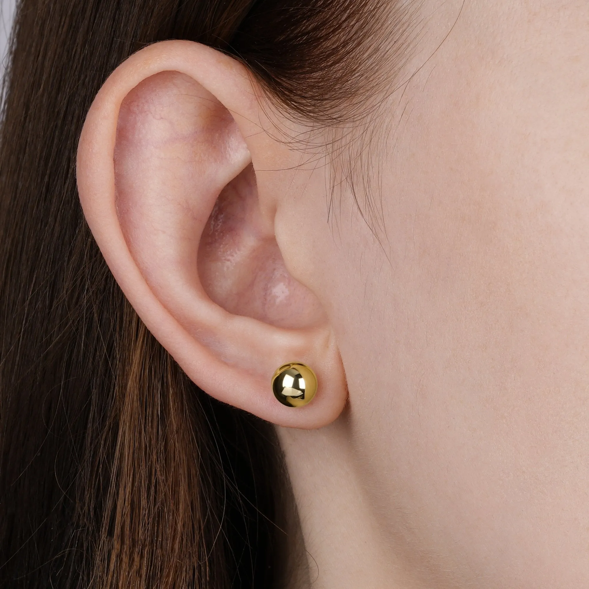 Classic Ball Earrings Large 7mm