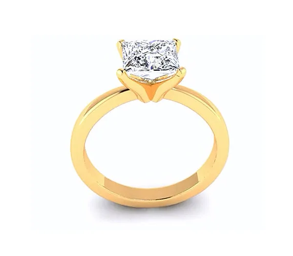 CLASSIC FOUR PRONG PRINCESS CUT SOLITAIRE