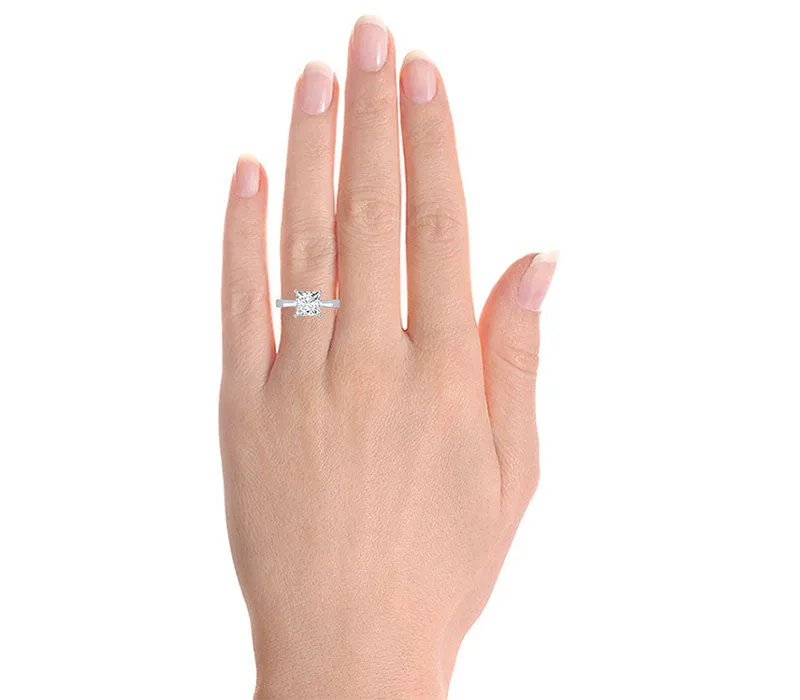 CLASSIC FOUR PRONG PRINCESS CUT SOLITAIRE