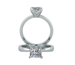 CLASSIC FOUR PRONG PRINCESS CUT SOLITAIRE