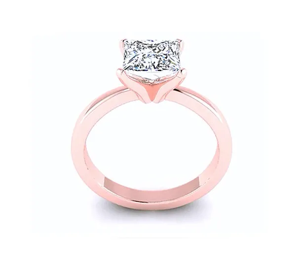 CLASSIC FOUR PRONG PRINCESS CUT SOLITAIRE