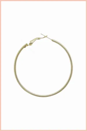 Classic Metal Hoop Earrings