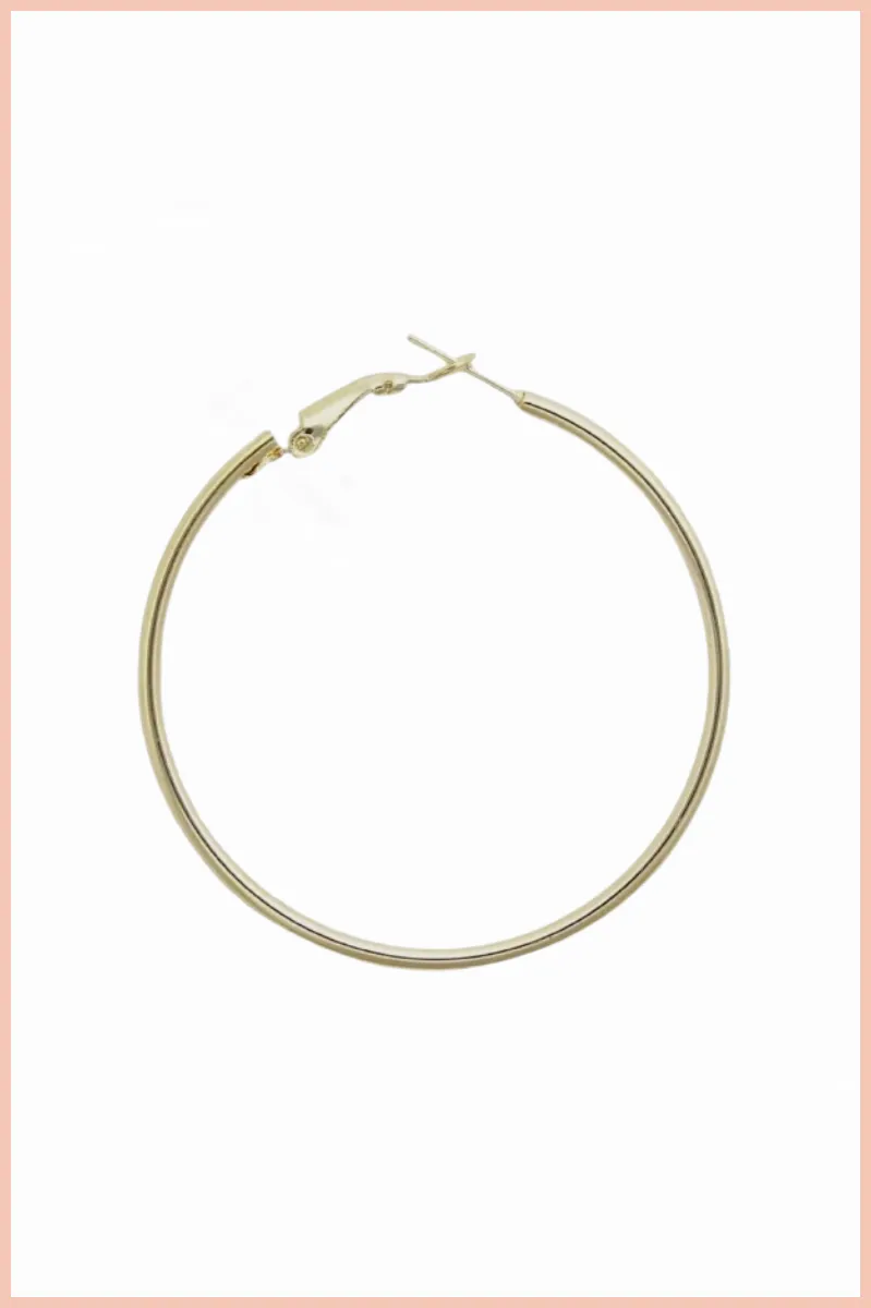 Classic Metal Hoop Earrings