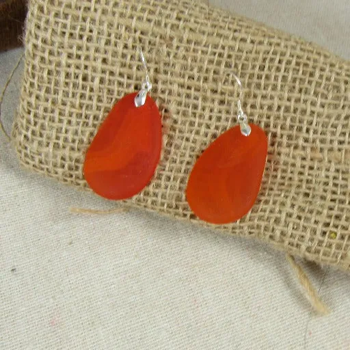 Classic  Sea Glass Drop Earrings