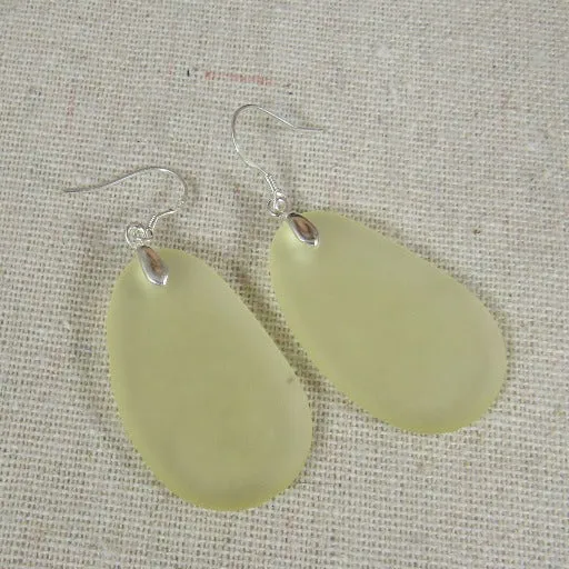 Classic  Sea Glass Drop Earrings