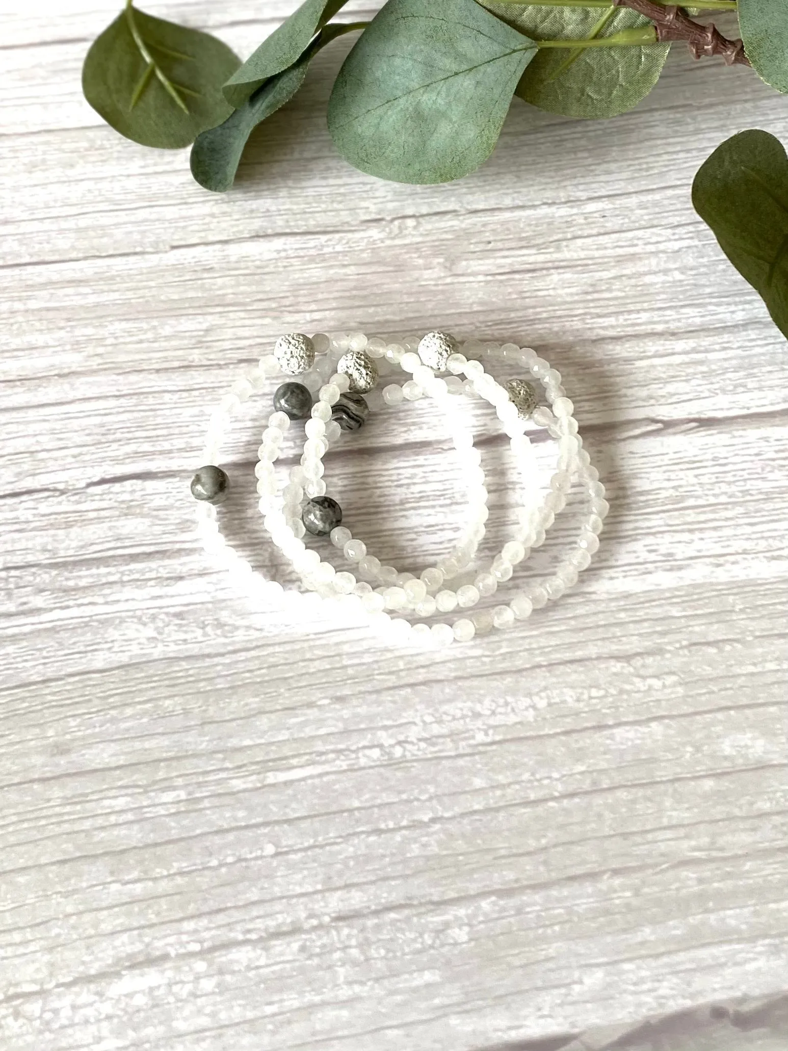 Clear Jade Crystal Anklet