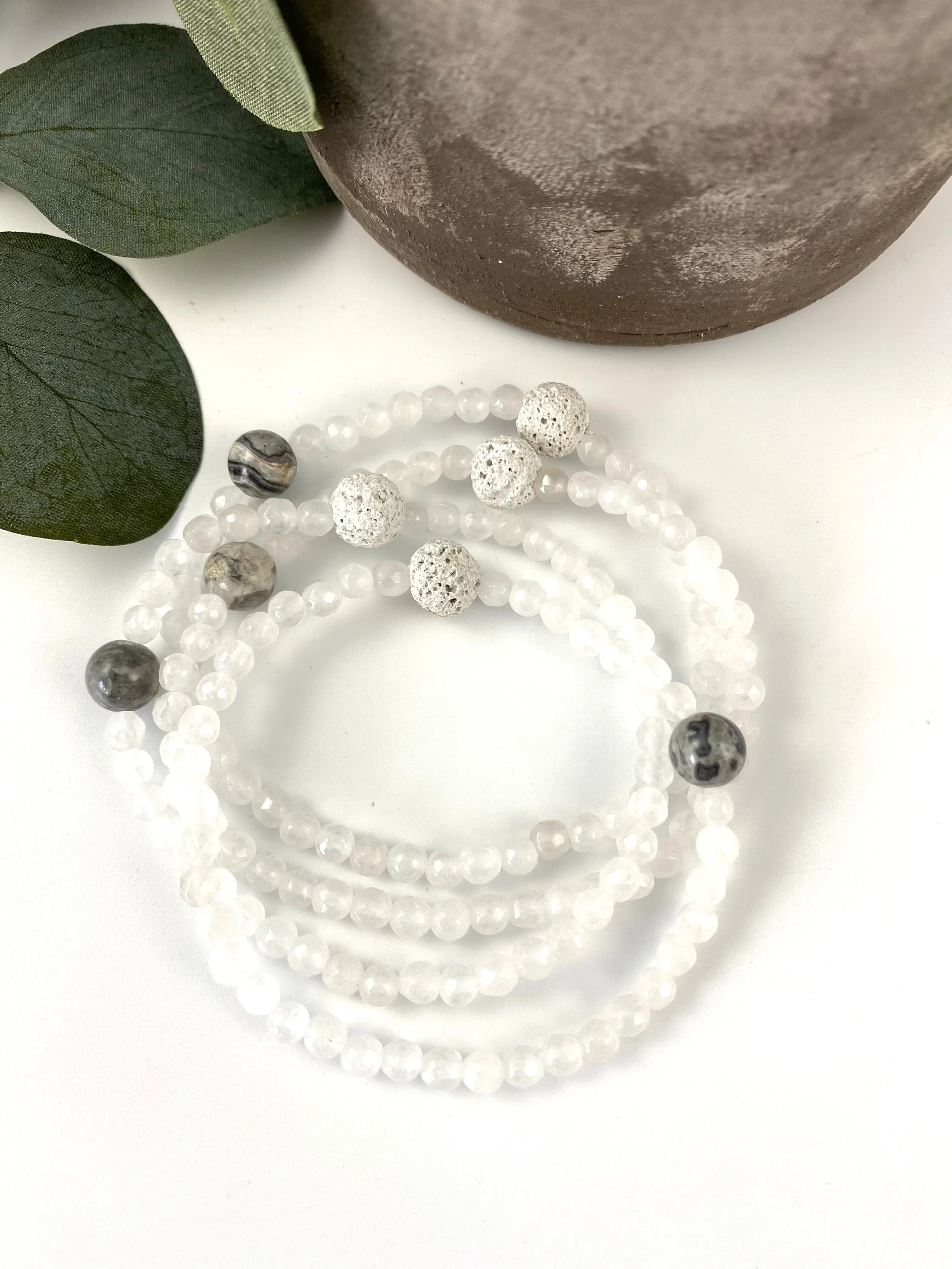 Clear Jade Crystal Anklet