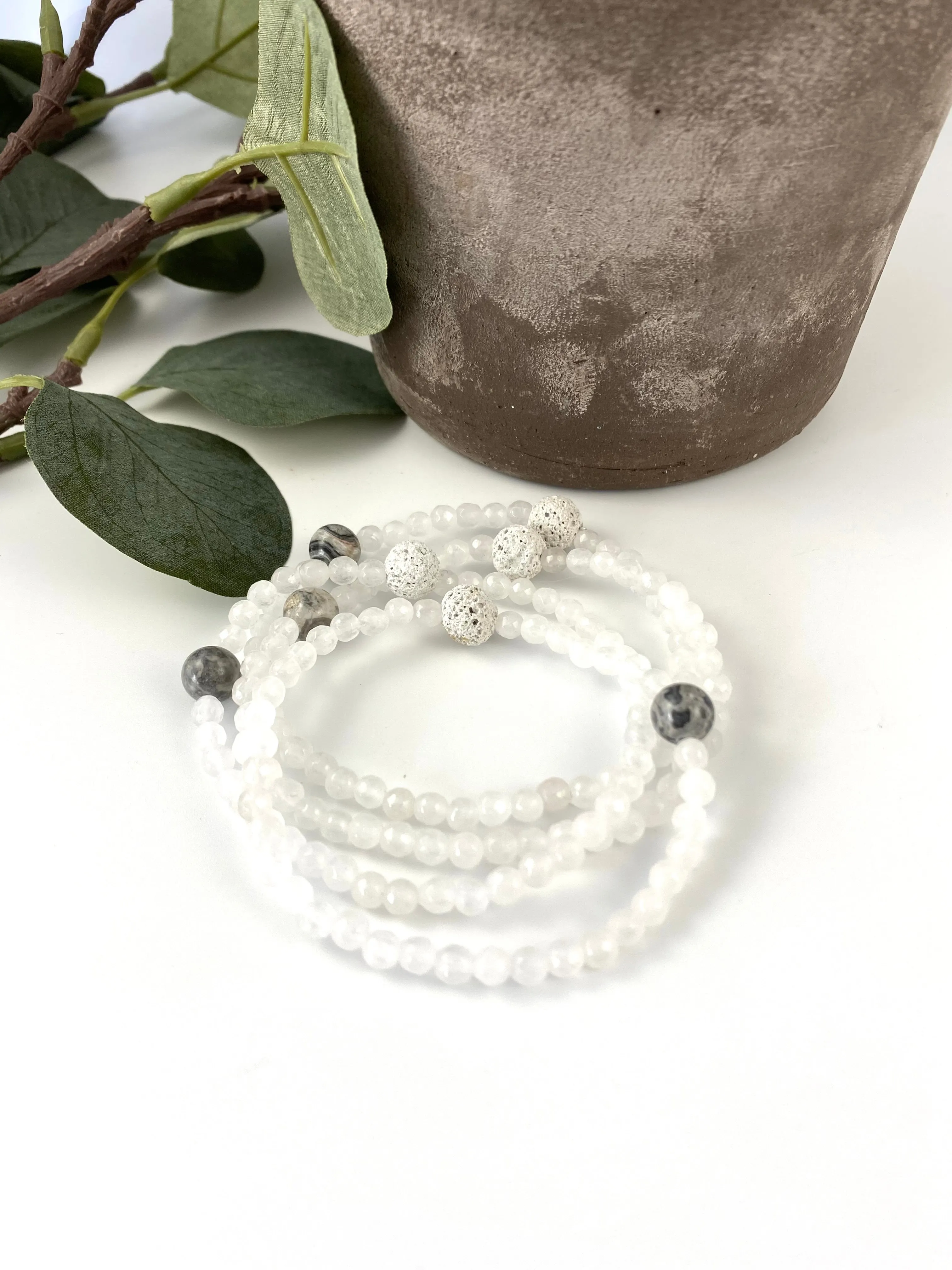 Clear Jade Crystal Anklet