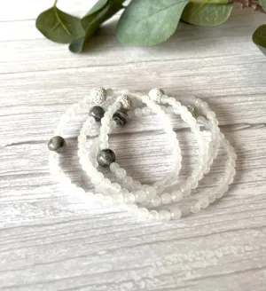 Clear Jade Crystal Anklet