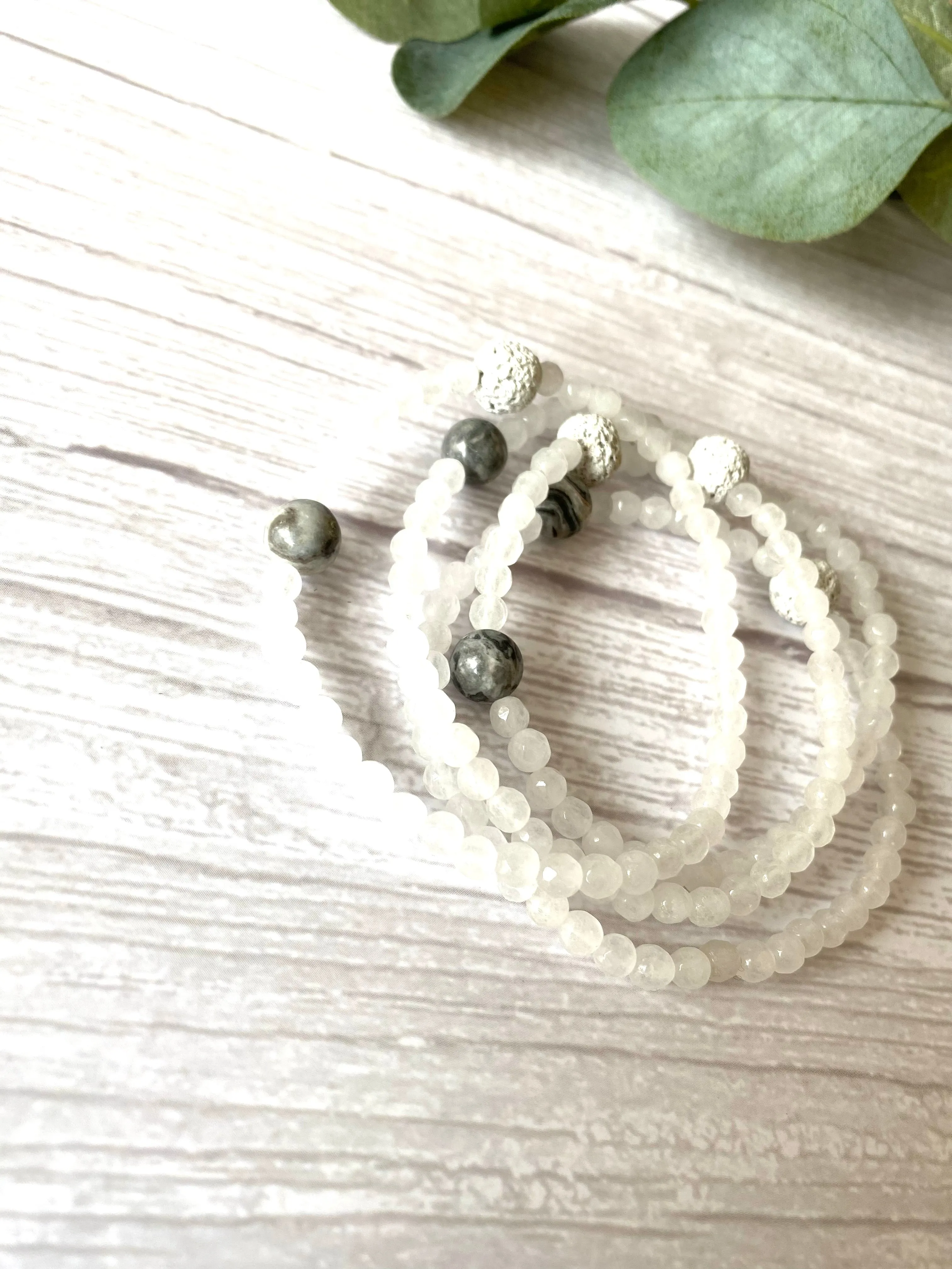 Clear Jade Crystal Anklet