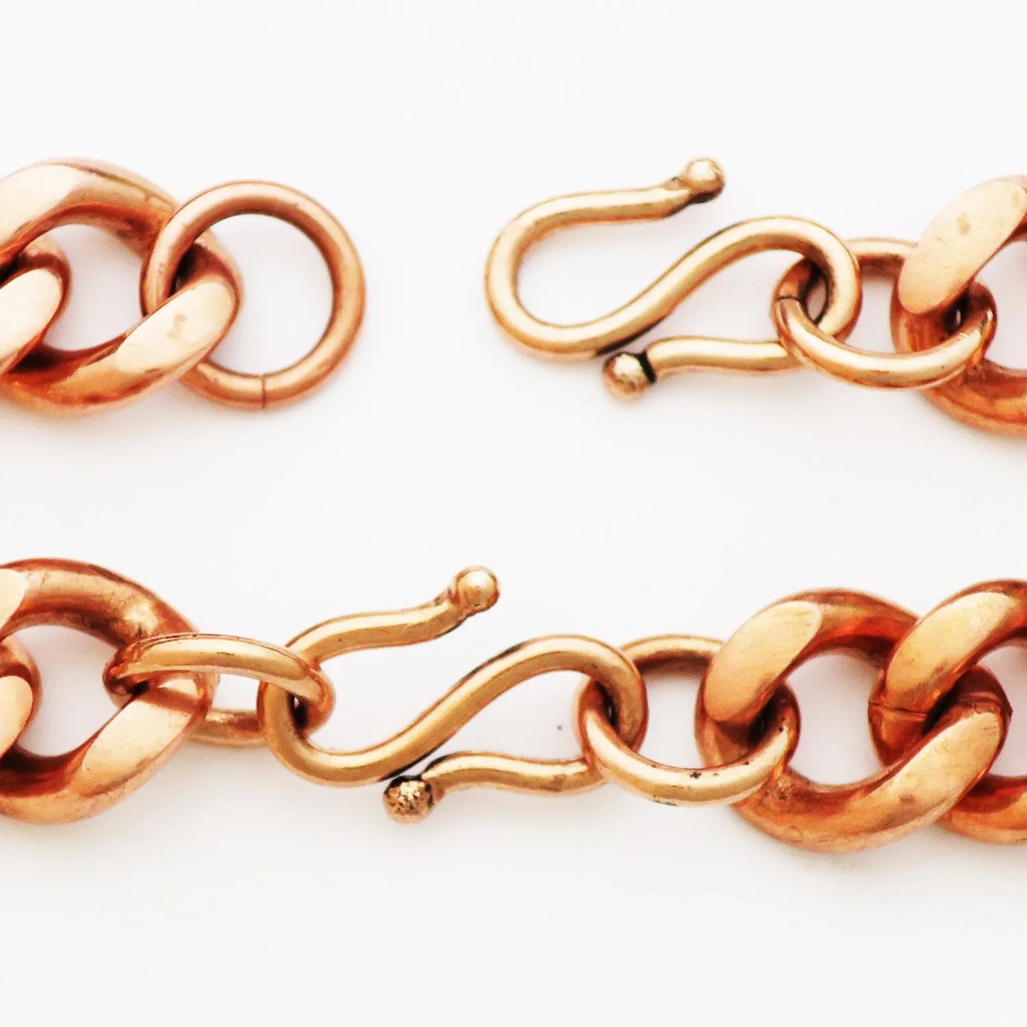 Custom Necklace Chain Cuban Curb Chain Necklace NC76M Heavy 10mm Copper Curb Chain Necklace Custom Size Chain