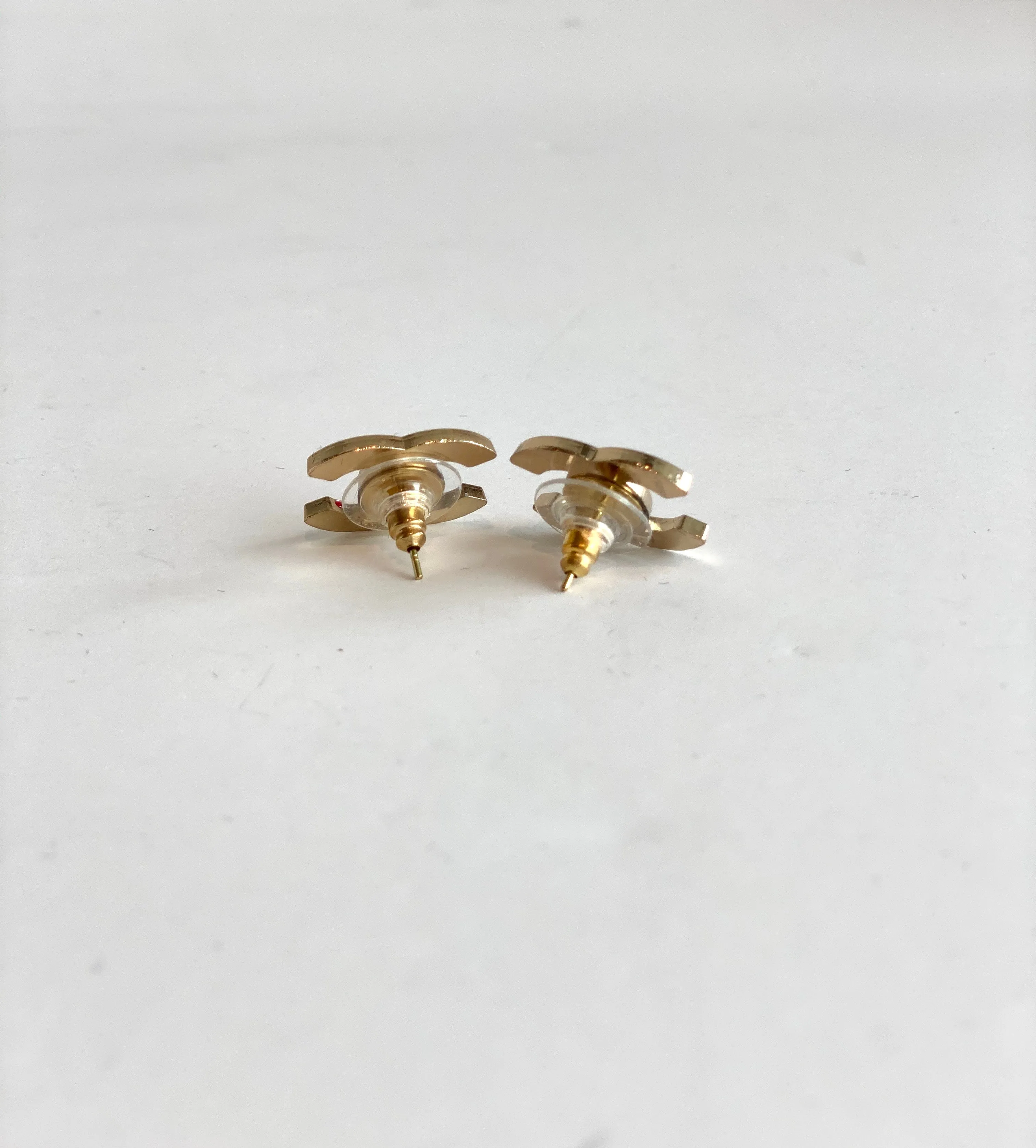 Designer Button Earrings - Pink Classic CC