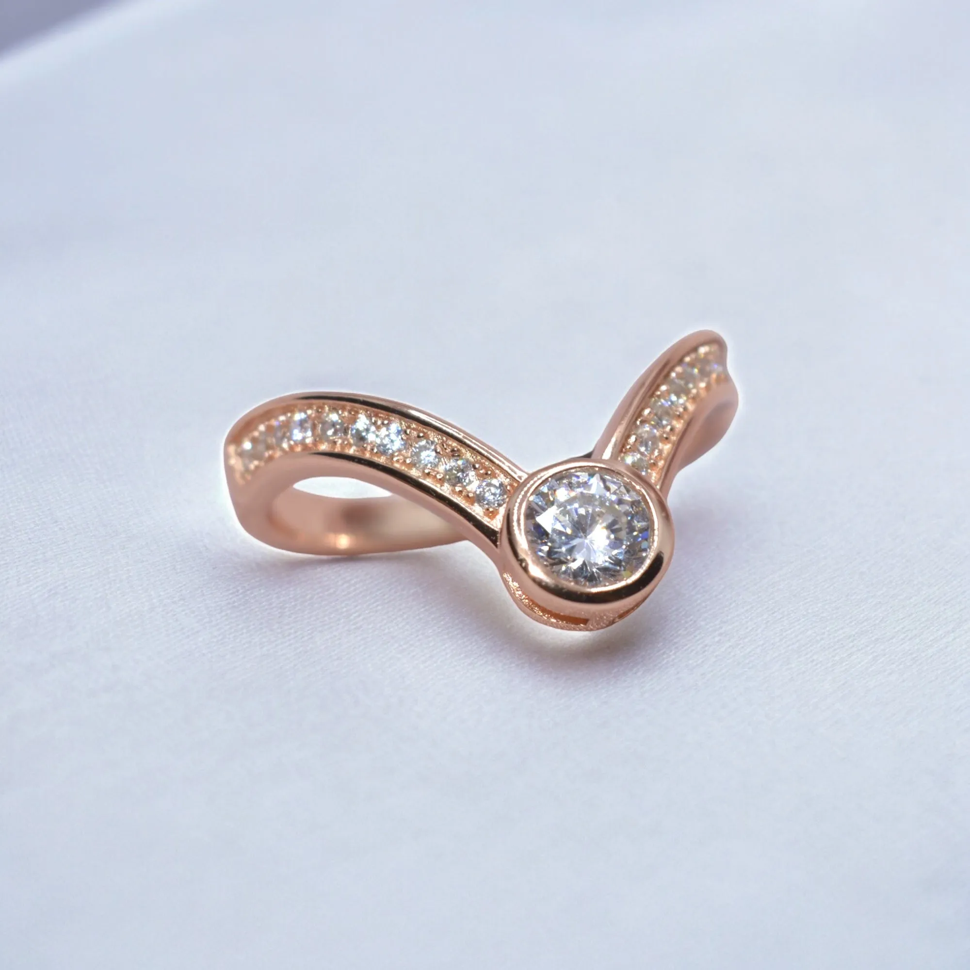 Duet of Dazzle Silver Ring