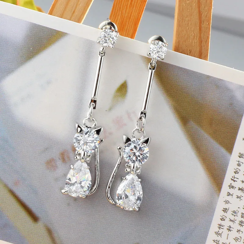 Fashion Adorable Animal Korean Zircon Earrings Jewelry For Women
