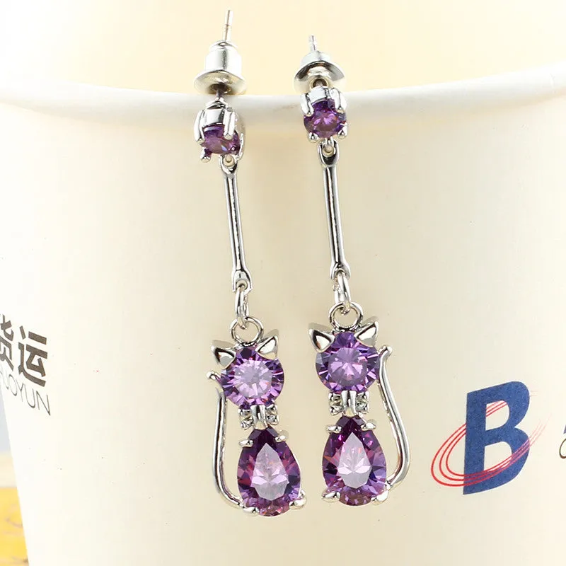 Fashion Adorable Animal Korean Zircon Earrings Jewelry For Women