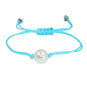Freshwater Pearl Splash Bracelet in Aqua