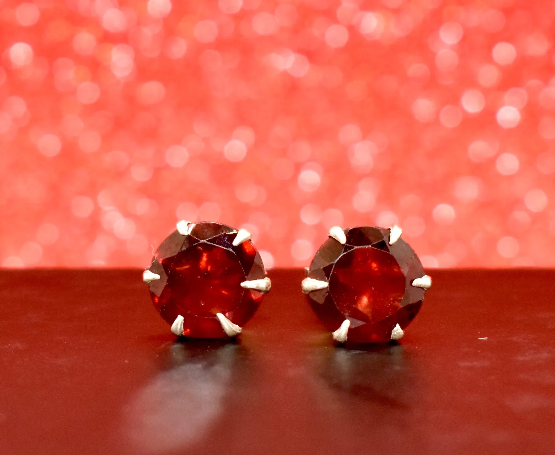 Garnet Studs