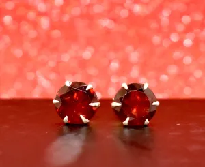 Garnet Studs