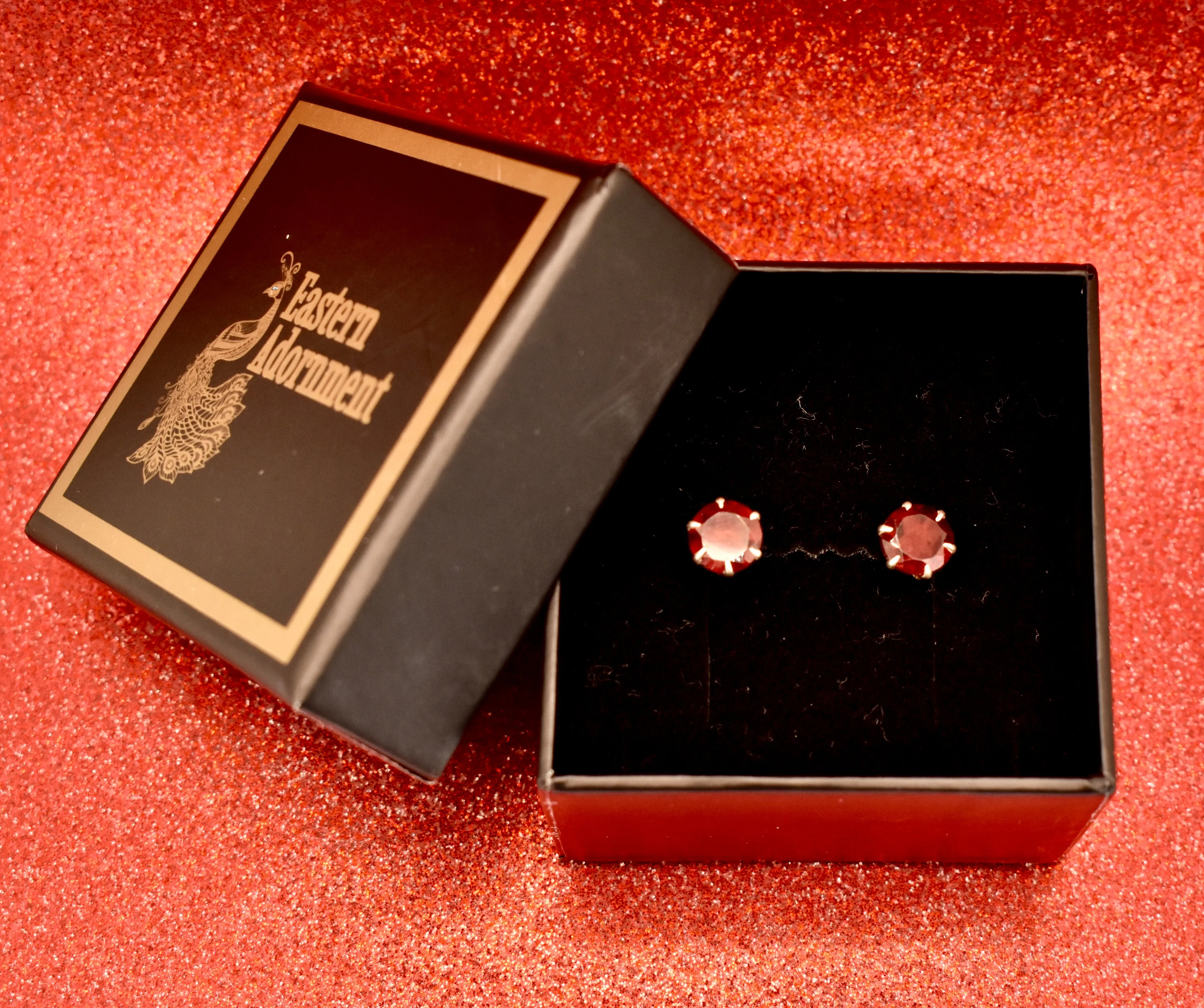 Garnet Studs