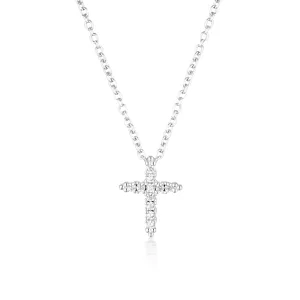 Georgini Rock Star Sterling Silver Cross Pendant On Chain