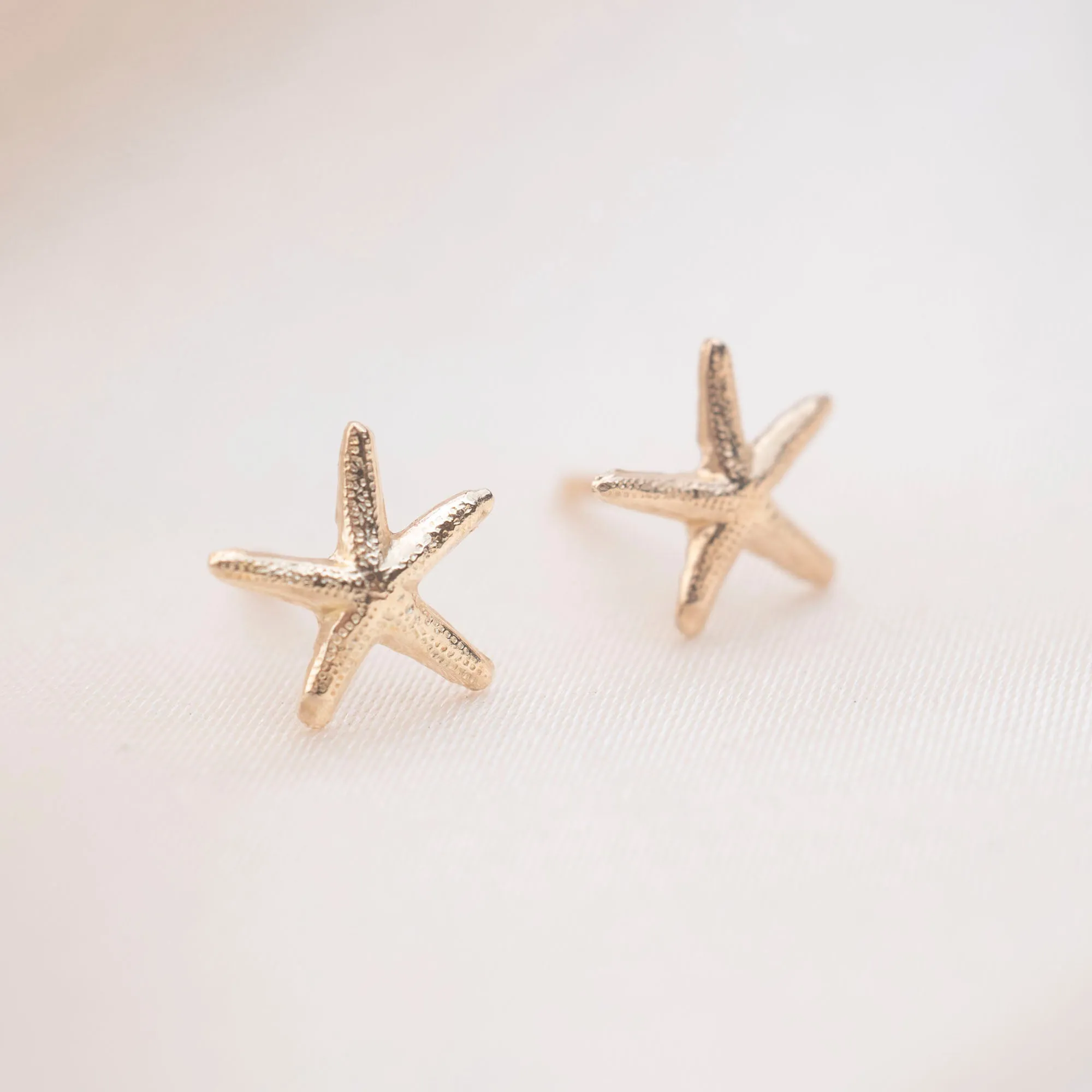 Gold Filled Starfish Stud Earrings